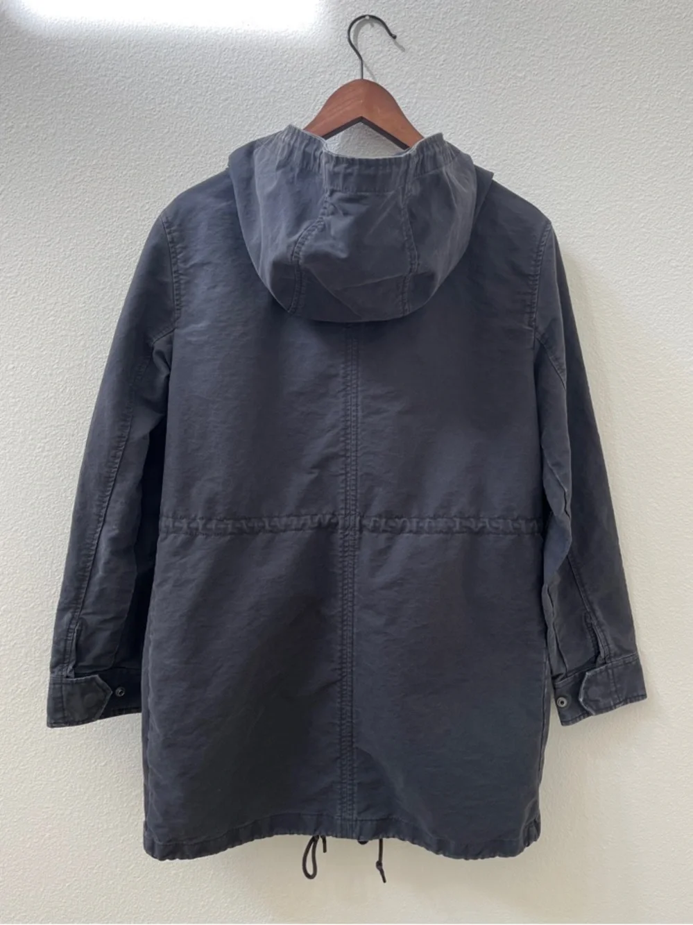 Abercrombie & Fitch Women's Charcoal Utility Jacket with Hood